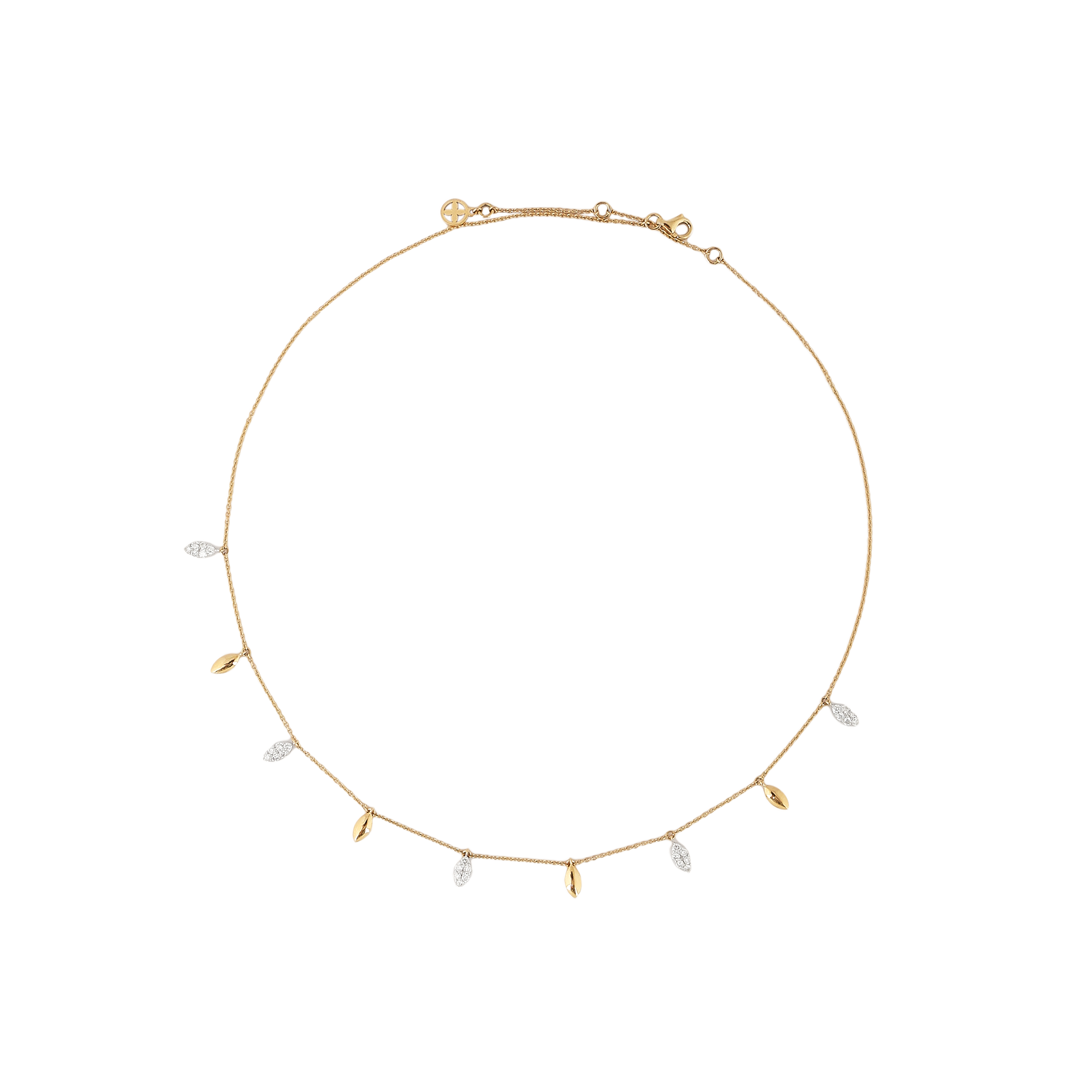Pendant in 18kt yellow gold with Round Brilliant cut diamonds