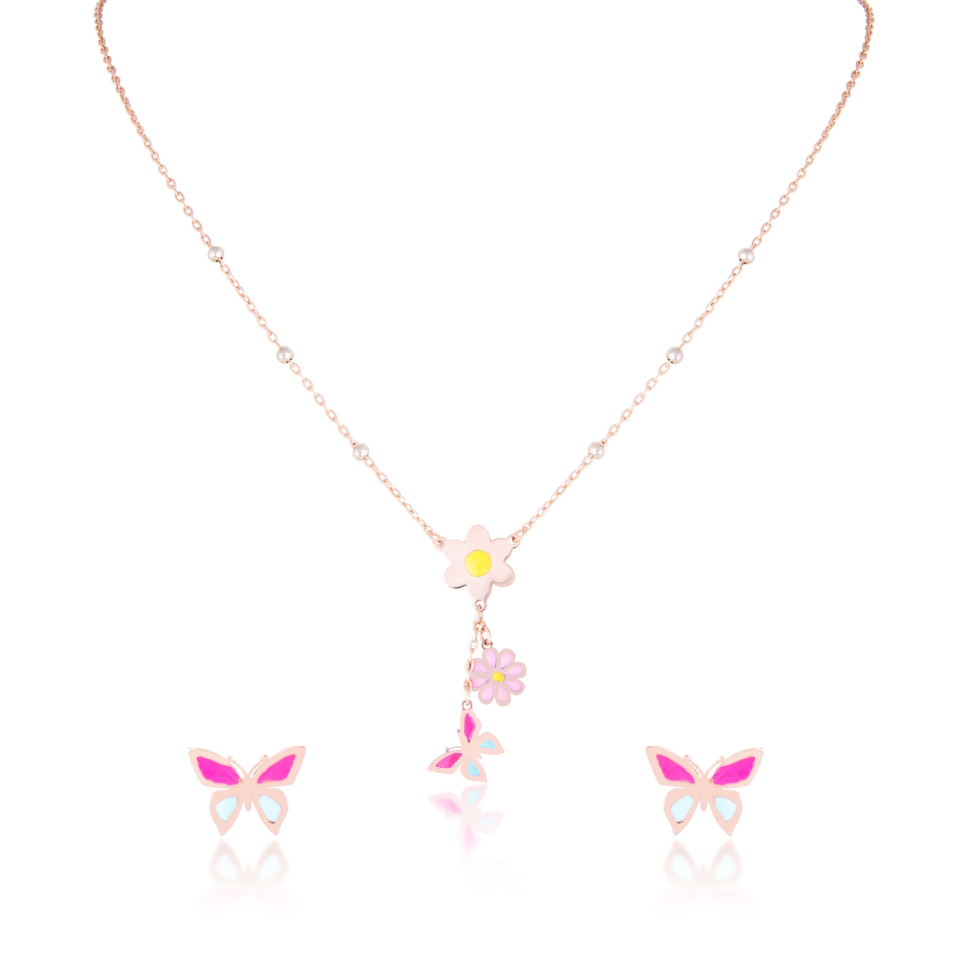 18Kt Pendant Set