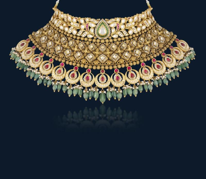 Necklace in 22kt Antique gold