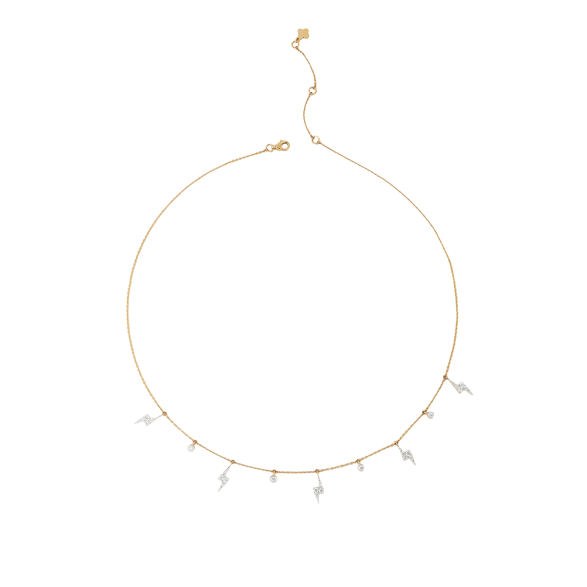Pendant in 18kt yellow gold with Round Brilliant cut diamonds