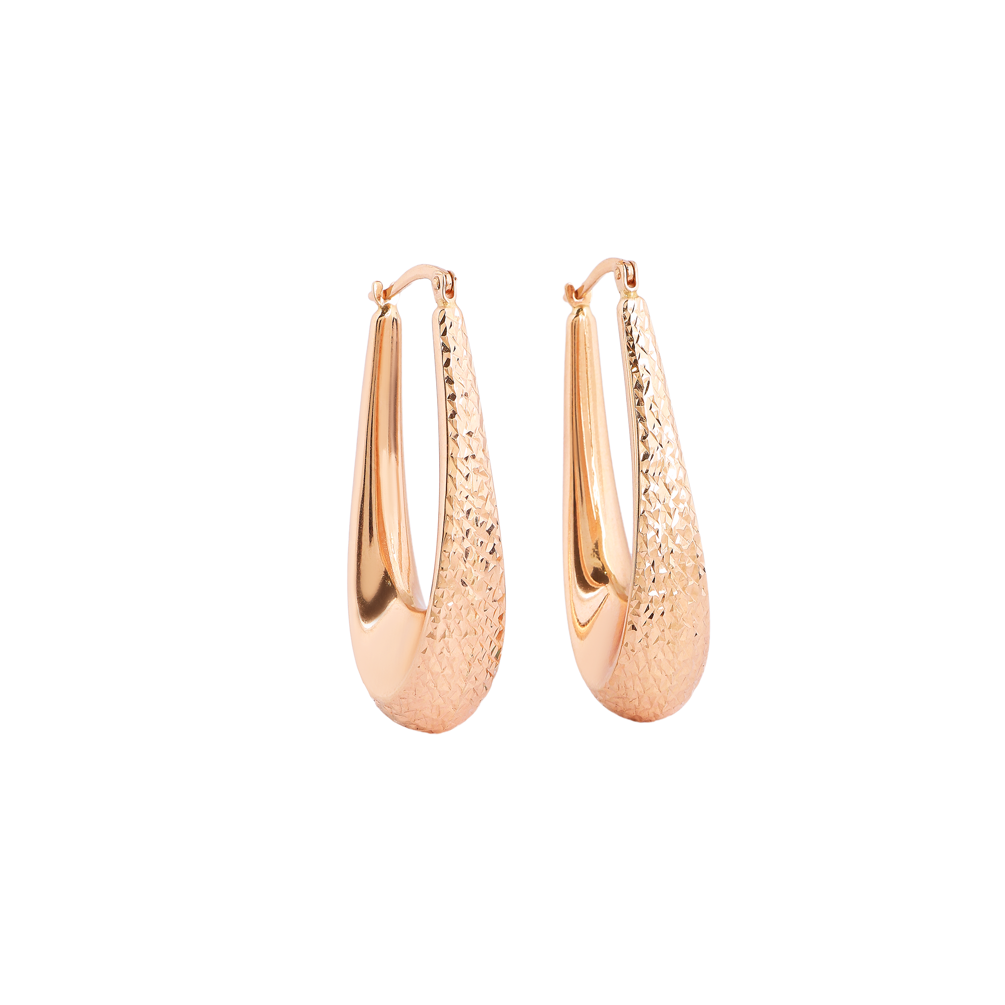 Italian Earring in 18kt rose gold.