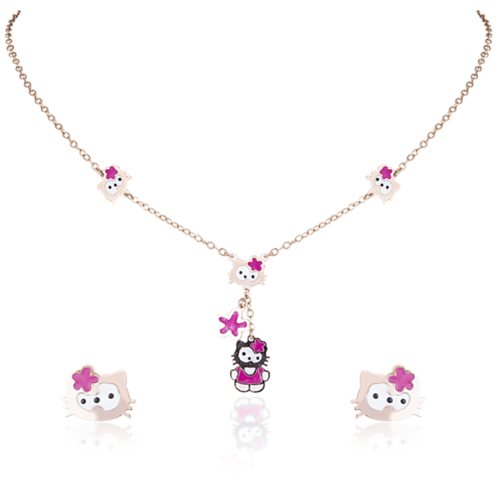 18Kt Pendant Set